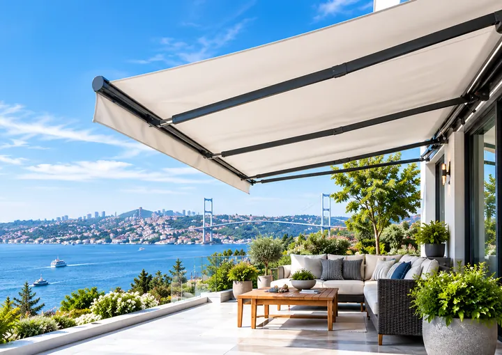 Mafsallı Tente ile Balkon ve Teraslarda Konfor