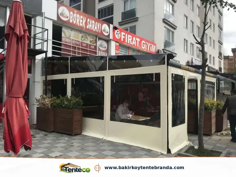 restoran seffaf branda uygulamasi
