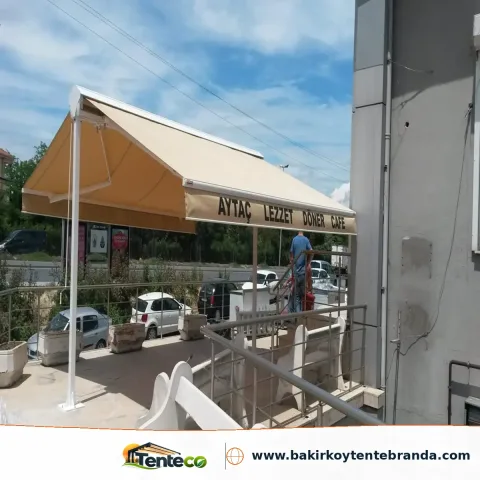 balkon cift yonlu tente uygulamasi